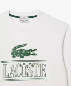 Lacoste Sweatshirts-Cotton Fleece Branded Jogger Sweatshirt