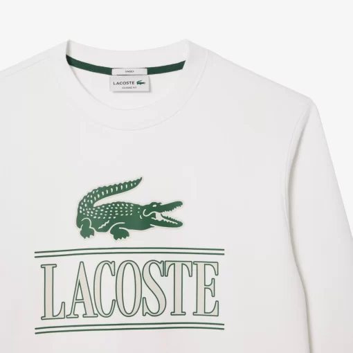 Lacoste Sweatshirts-Cotton Fleece Branded Jogger Sweatshirt