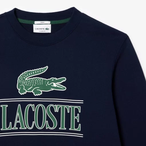 Lacoste Sweatshirts-Cotton Fleece Branded Jogger Sweatshirt