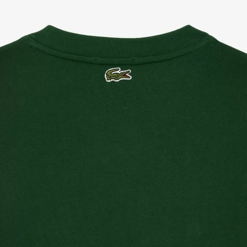 Lacoste Sweatshirts-Cotton Fleece Branded Jogger Sweatshirt