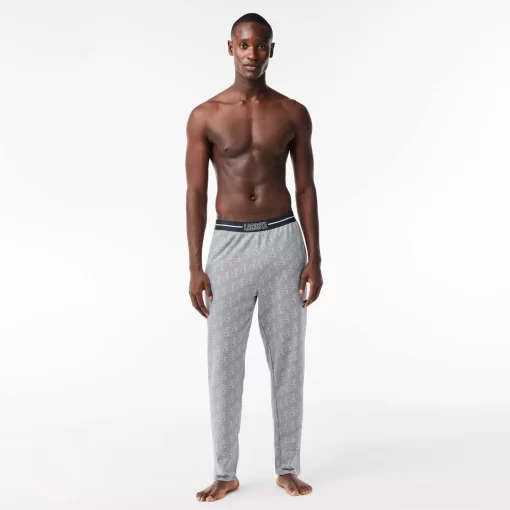 Lacoste Underwear & Lounge Wear-Cotton Fleece Lounge Pants