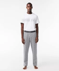 Lacoste Underwear & Lounge Wear-Cotton Fleece Lounge Pants