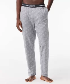 Lacoste Underwear & Lounge Wear-Cotton Fleece Lounge Pants