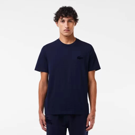 Lacoste Underwear & Lounge Wear-Cotton Jersey Lounge T-Shirt