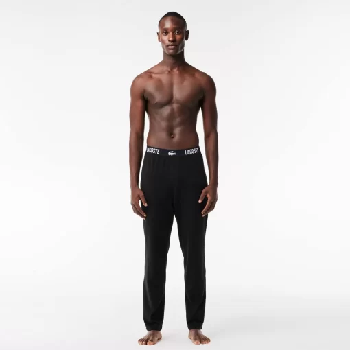 Lacoste Underwear & Lounge Wear-Cotton Jersey Pyjama Pants