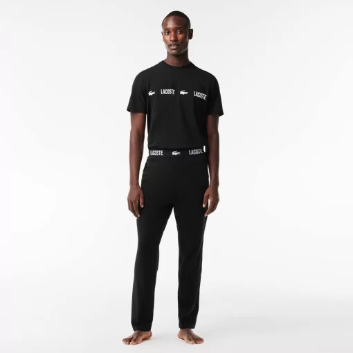 Lacoste Underwear & Lounge Wear-Cotton Jersey Pyjama Pants