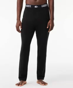 Lacoste Underwear & Lounge Wear-Cotton Jersey Pyjama Pants