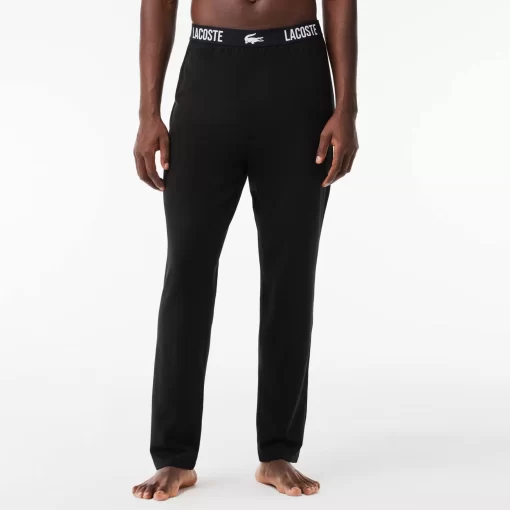 Lacoste Underwear & Lounge Wear-Cotton Jersey Pyjama Pants