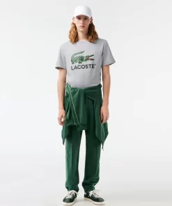 Lacoste T-Shirts-Cotton Jersey Signature Print T-Shirt