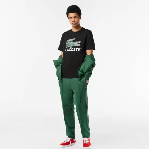 Lacoste T-Shirts-Cotton Jersey Signature Print T-Shirt