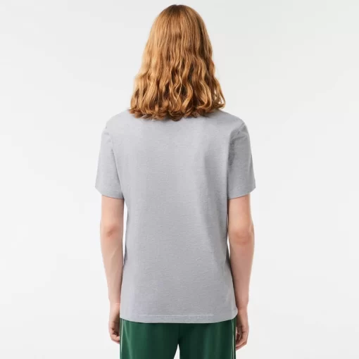 Lacoste T-Shirts-Cotton Jersey Signature Print T-Shirt