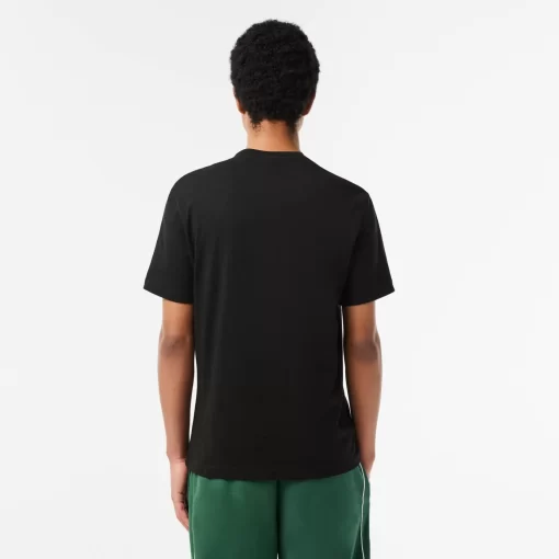 Lacoste T-Shirts-Cotton Jersey Signature Print T-Shirt