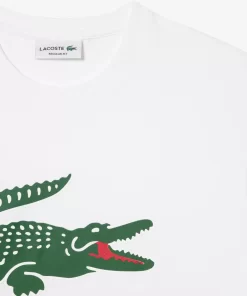 Lacoste T-Shirts-Cotton Jersey Signature Print T-Shirt