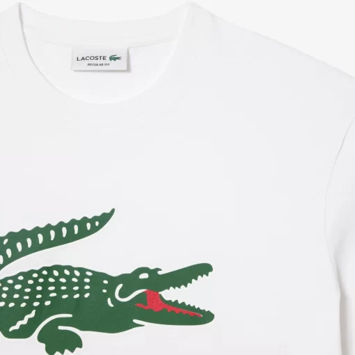 Lacoste T-Shirts-Cotton Jersey Signature Print T-Shirt