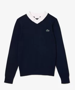 Lacoste Golf-Cotton Pima Golf Sweater