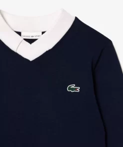 Lacoste Golf-Cotton Pima Golf Sweater