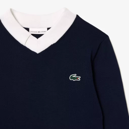 Lacoste Golf-Cotton Pima Golf Sweater