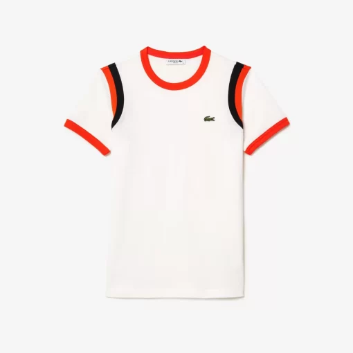 Lacoste T-Shirts-Cotton Pima Jersey Contrast Detail T-Shirt