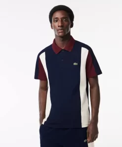 Lacoste Polo Shirts-Cotton Pique Colourblock Polo Shirt