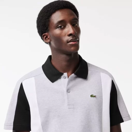 Lacoste Polo Shirts-Cotton Pique Colourblock Polo Shirt