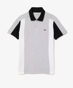 Lacoste Polo Shirts-Cotton Pique Colourblock Polo Shirt