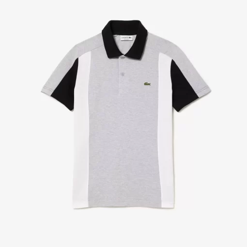 Lacoste Polo Shirts-Cotton Pique Colourblock Polo Shirt