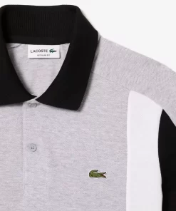 Lacoste Polo Shirts-Cotton Pique Colourblock Polo Shirt