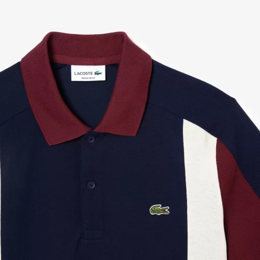 Lacoste Polo Shirts-Cotton Pique Colourblock Polo Shirt