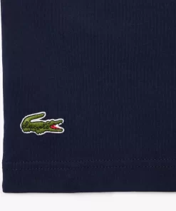 Lacoste T-Shirts-Cotton Pique Effect Slogan Back T-Shirt