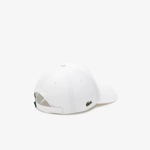 Lacoste Caps & Hats-Cotton Pique Embroidered Croc Cap