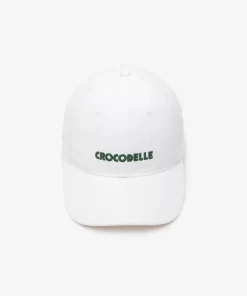 Lacoste Caps & Hats-Cotton Pique Embroidered Croc Cap