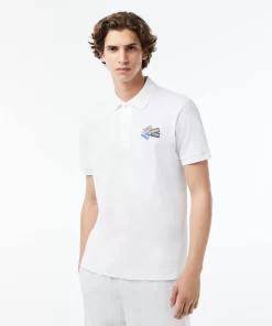 Lacoste Polo Shirts-Cotton Pique L.12.12 Badge Detail Polo Shirt