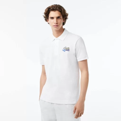 Lacoste Polo Shirts-Cotton Pique L.12.12 Badge Detail Polo Shirt