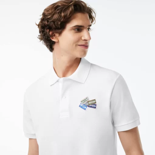 Lacoste Polo Shirts-Cotton Pique L.12.12 Badge Detail Polo Shirt