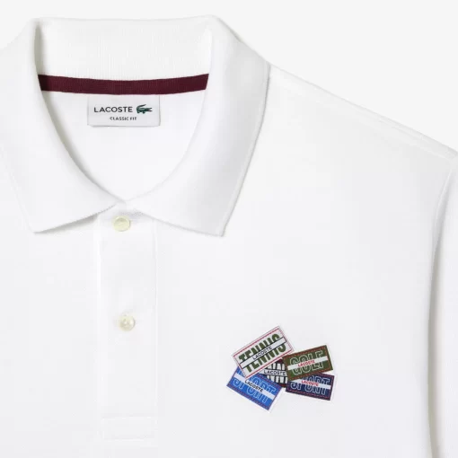 Lacoste Polo Shirts-Cotton Pique L.12.12 Badge Detail Polo Shirt