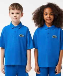 Lacoste Girl Clothing-Cotton Pique Polo Shirt