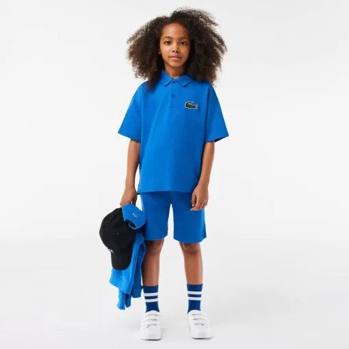 Lacoste Girl Clothing-Cotton Pique Polo Shirt