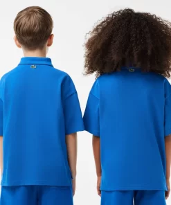 Lacoste Girl Clothing-Cotton Pique Polo Shirt