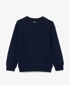 Lacoste Girl Clothing-Cotton Sweatshirt With Iconic Print