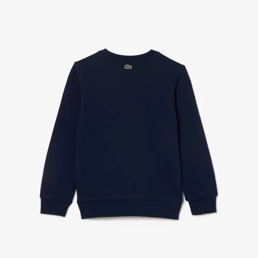 Lacoste Girl Clothing-Cotton Sweatshirt With Iconic Print