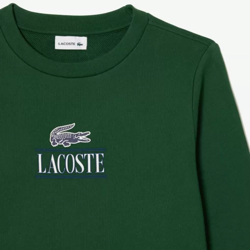 Lacoste Boy Clothing-Cotton Sweatshirt With Iconic Print