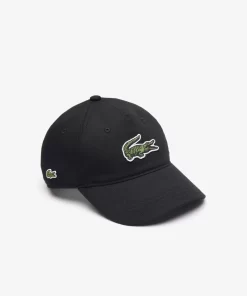 Lacoste Accessories-Cotton Twill Cap With Large Crocodile