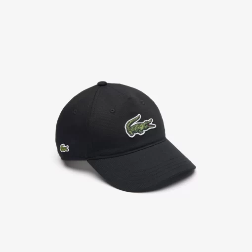 Lacoste Accessories-Cotton Twill Cap With Large Crocodile