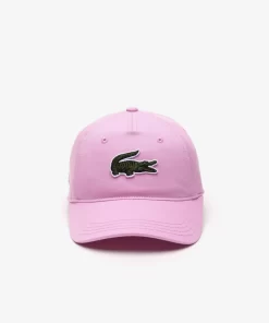 Lacoste Accessories-Cotton Twill Cap With Large Crocodile