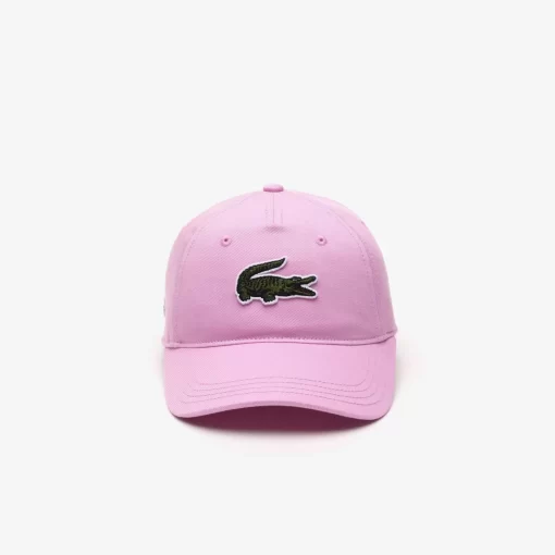 Lacoste Accessories-Cotton Twill Cap With Large Crocodile