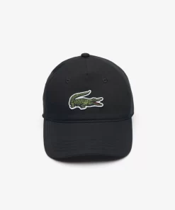 Lacoste Accessories-Cotton Twill Cap With Large Crocodile