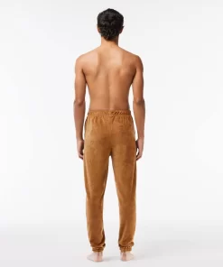 Lacoste Underwear & Lounge Wear-Cotton Velvet Lounge Pants