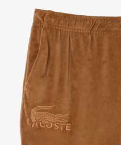 Lacoste Underwear & Lounge Wear-Cotton Velvet Lounge Pants