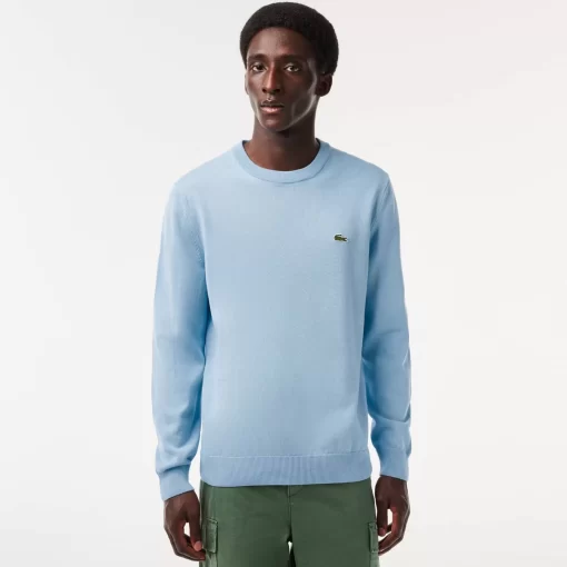 Lacoste Knitwear-Crew Neck Cotton Sweater