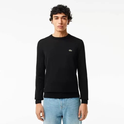 Lacoste Knitwear-Crew Neck Cotton Sweater